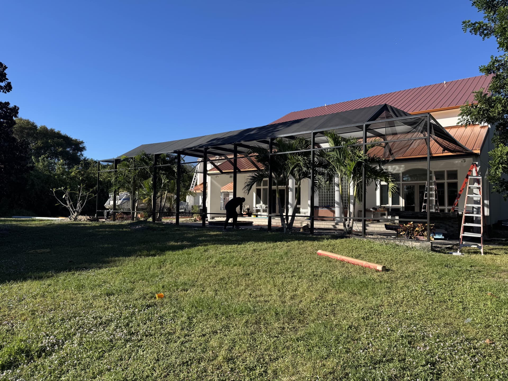 Screen enclosure project by Optimal Thermal Structures