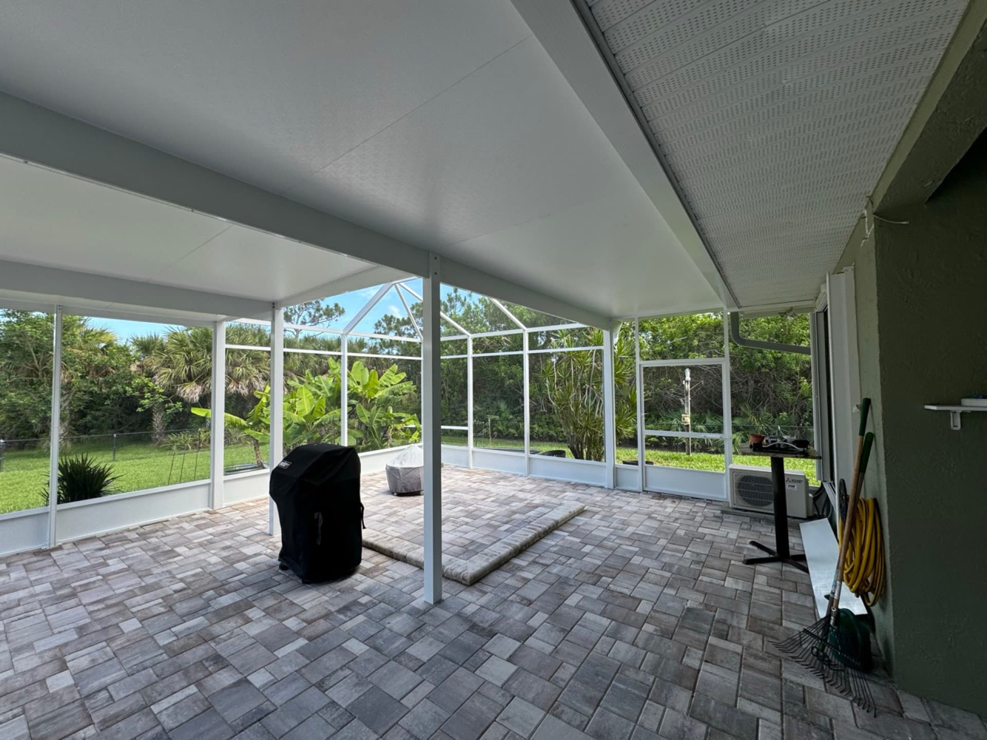 Screened patio enclosure on a Florida home